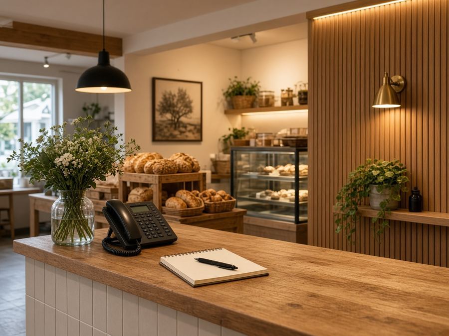 Contact desk at Compeunsta Atelier in Christchurch