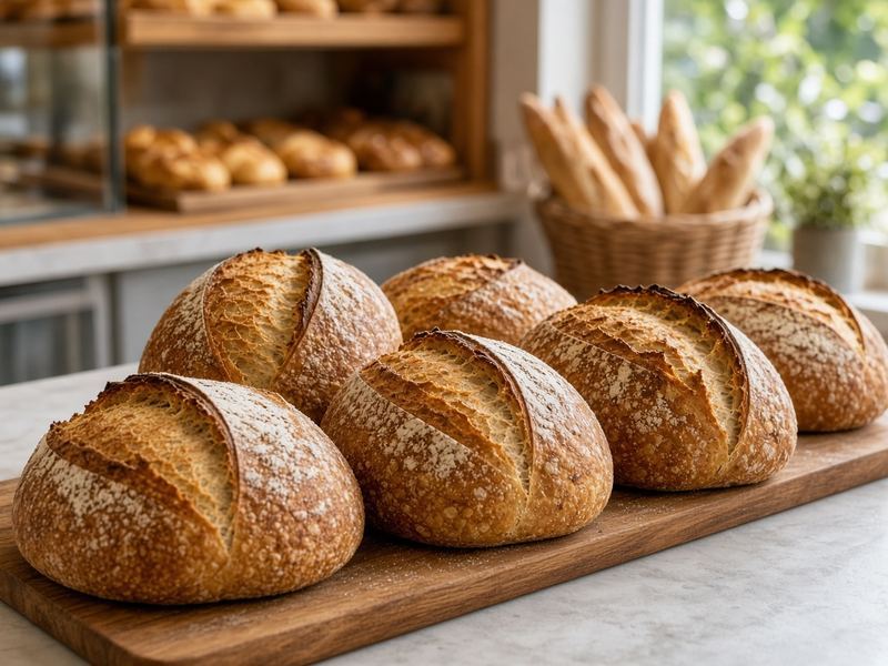Sourdough loaves at Compeunsta Atelier